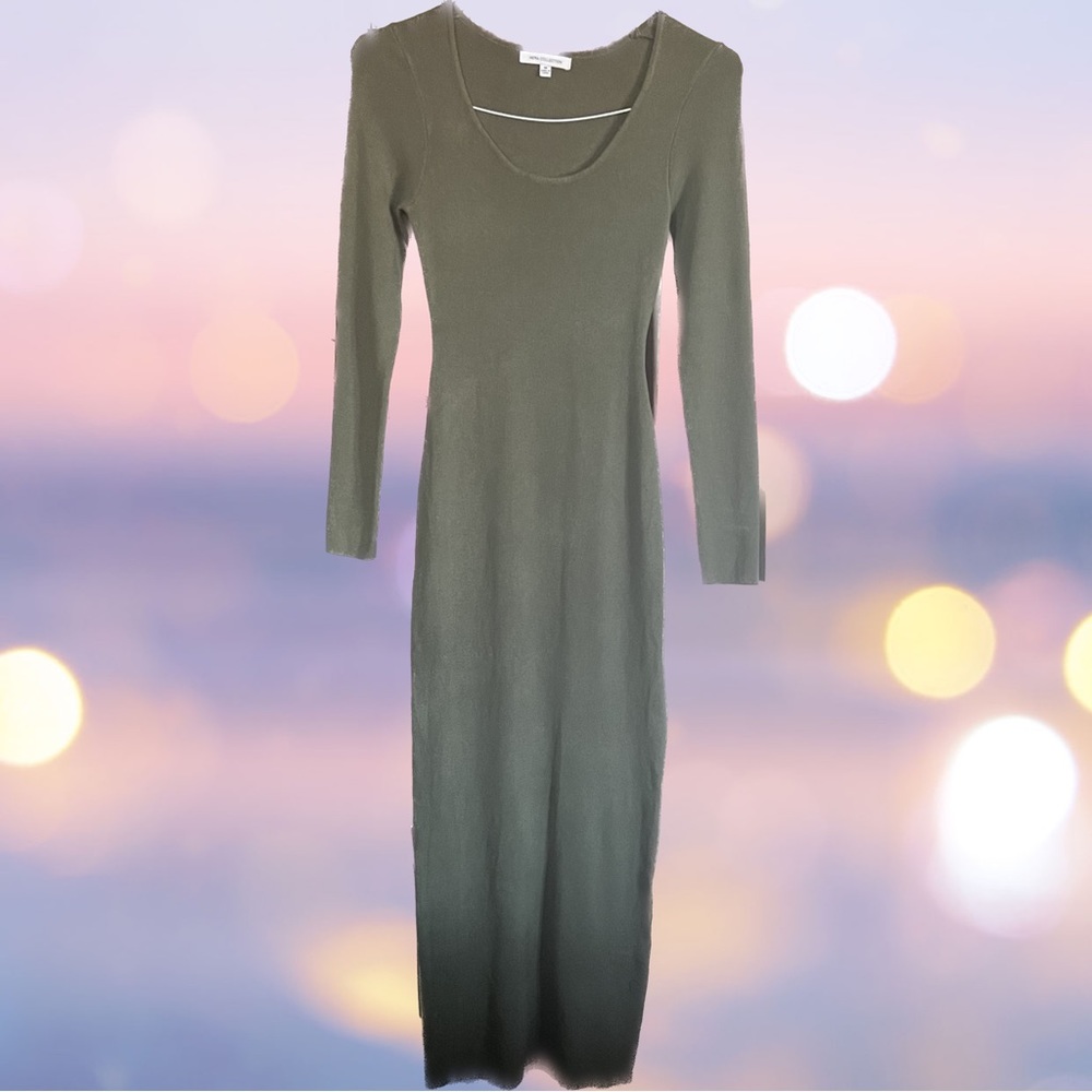 Jluxlabel Jaideclothing Hera Collection Maxi Side Split Olive Green Dress
